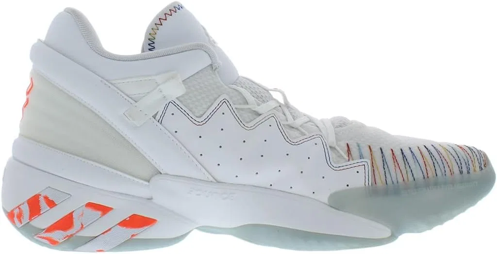 Баскетбольные кроссовки Adidas унисекс для взрослых Don Issue 2, White Solar Red White — фото 3