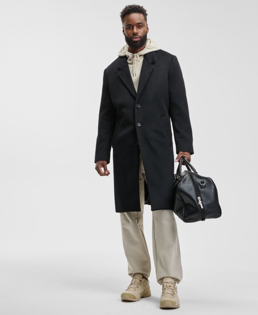 

Мужское однобортное пальто Mode of One, Deep Black