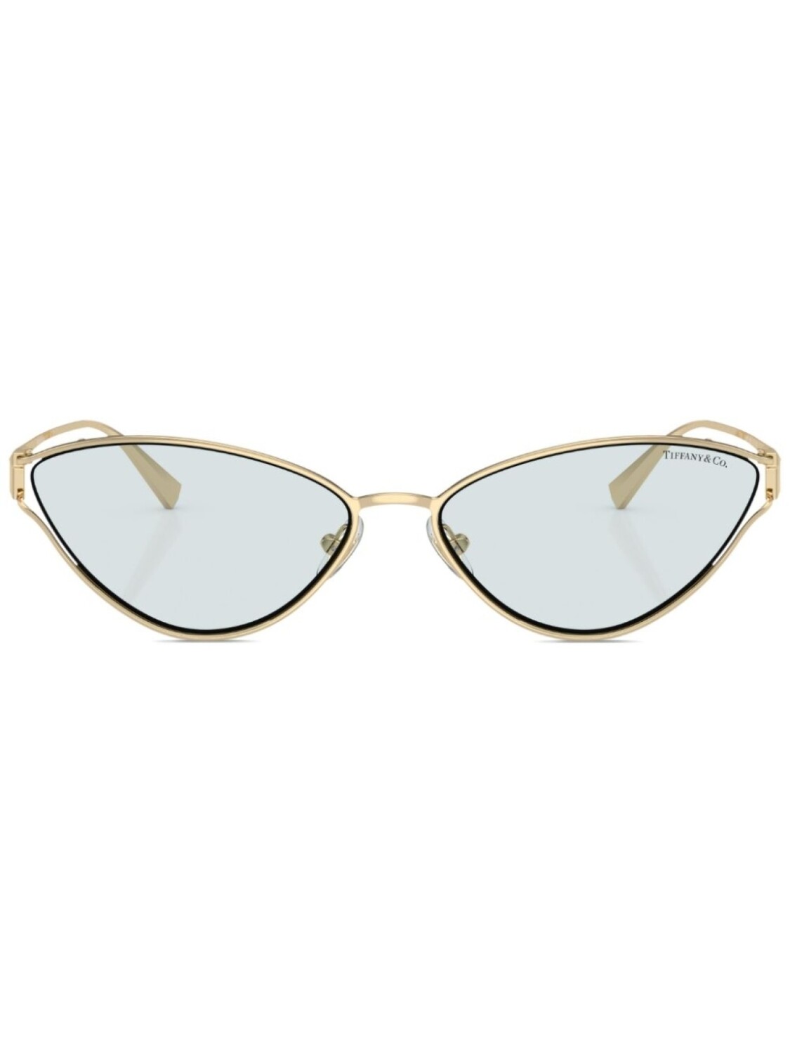 

Tiffany & Co Eyewear солнцезащитные очки с затемненными линзами, золотистый
