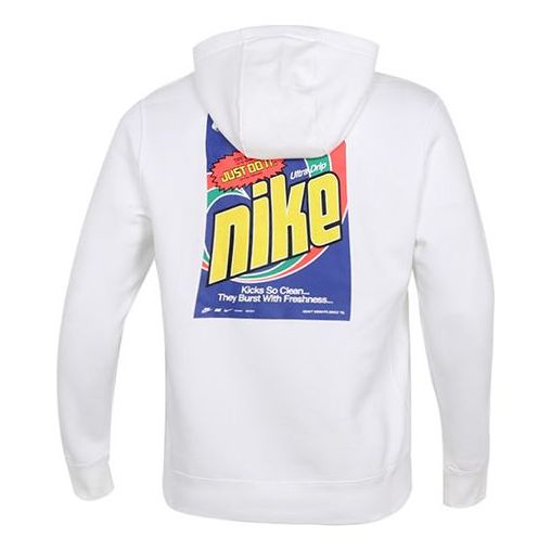 

Толстовка Men's Nike Sportswear Keep It Clean Casual Sports Pullover Fleece Lined White, белый