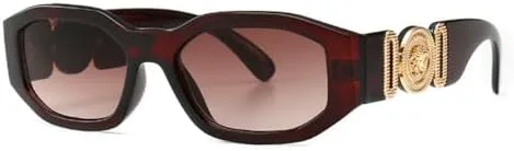 

Металлические прямоугольные солнцезащитные очки для женщин, мужские солнцезащитные очки для женщин, очки с защитой от УФ-излучения UV400 MTZJH, Gla1187 C2