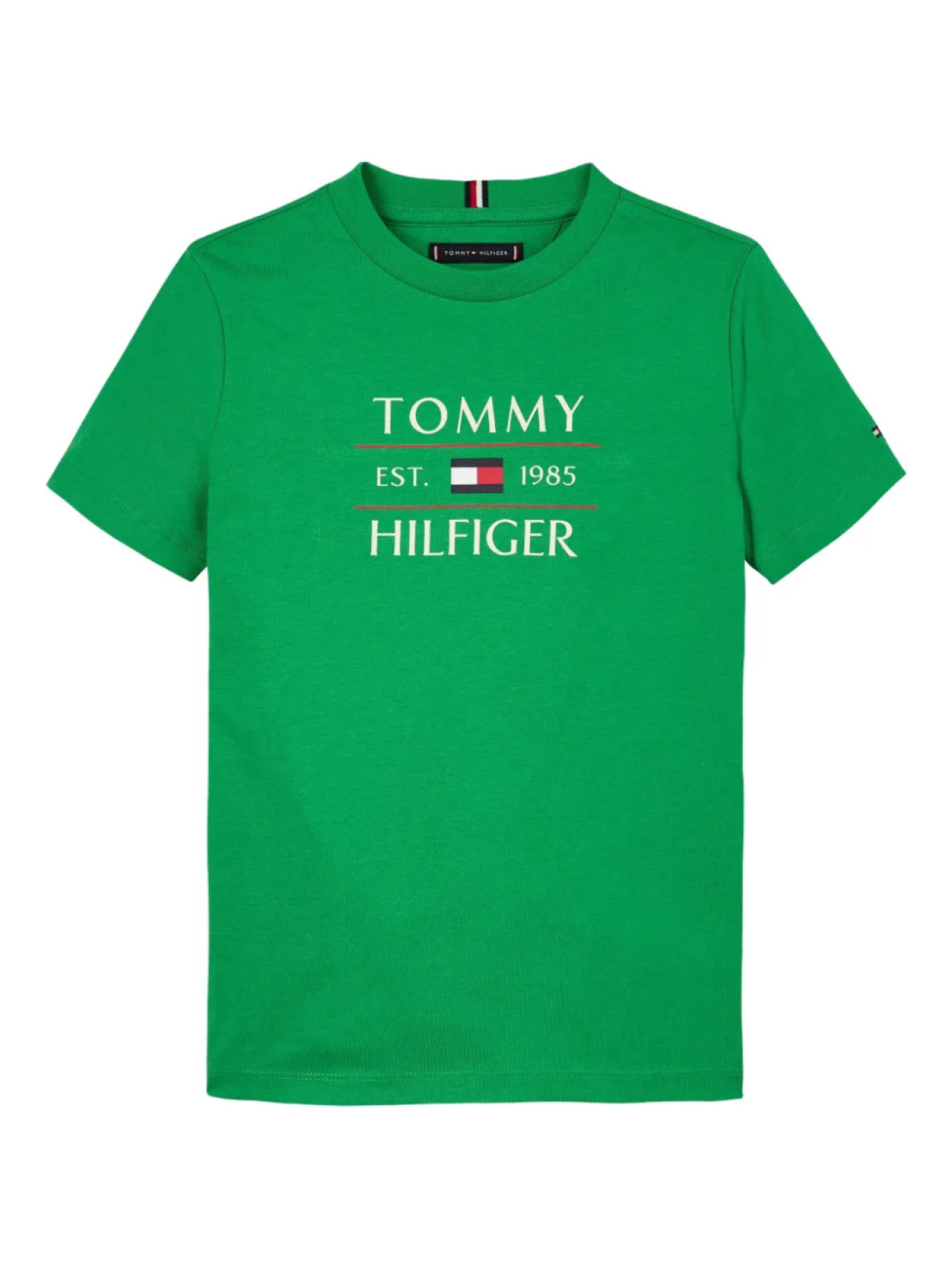 

Футболка с круглым вырезом и логотипом Tommy Hilfiger Junior, зеленый