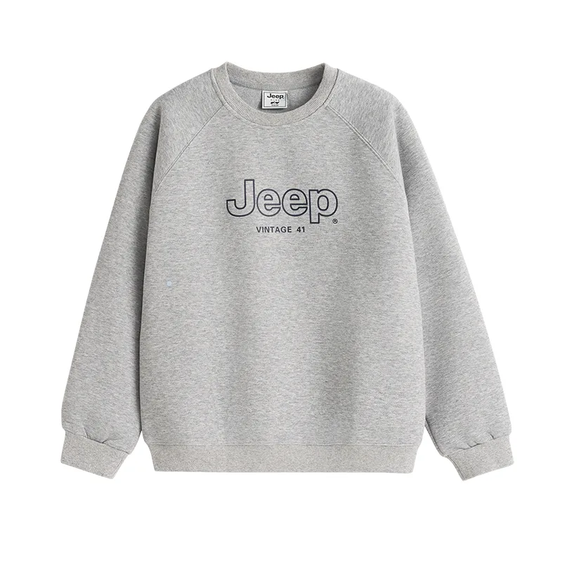 Унисекс свитшот с круглым вырезом Jeep, серый