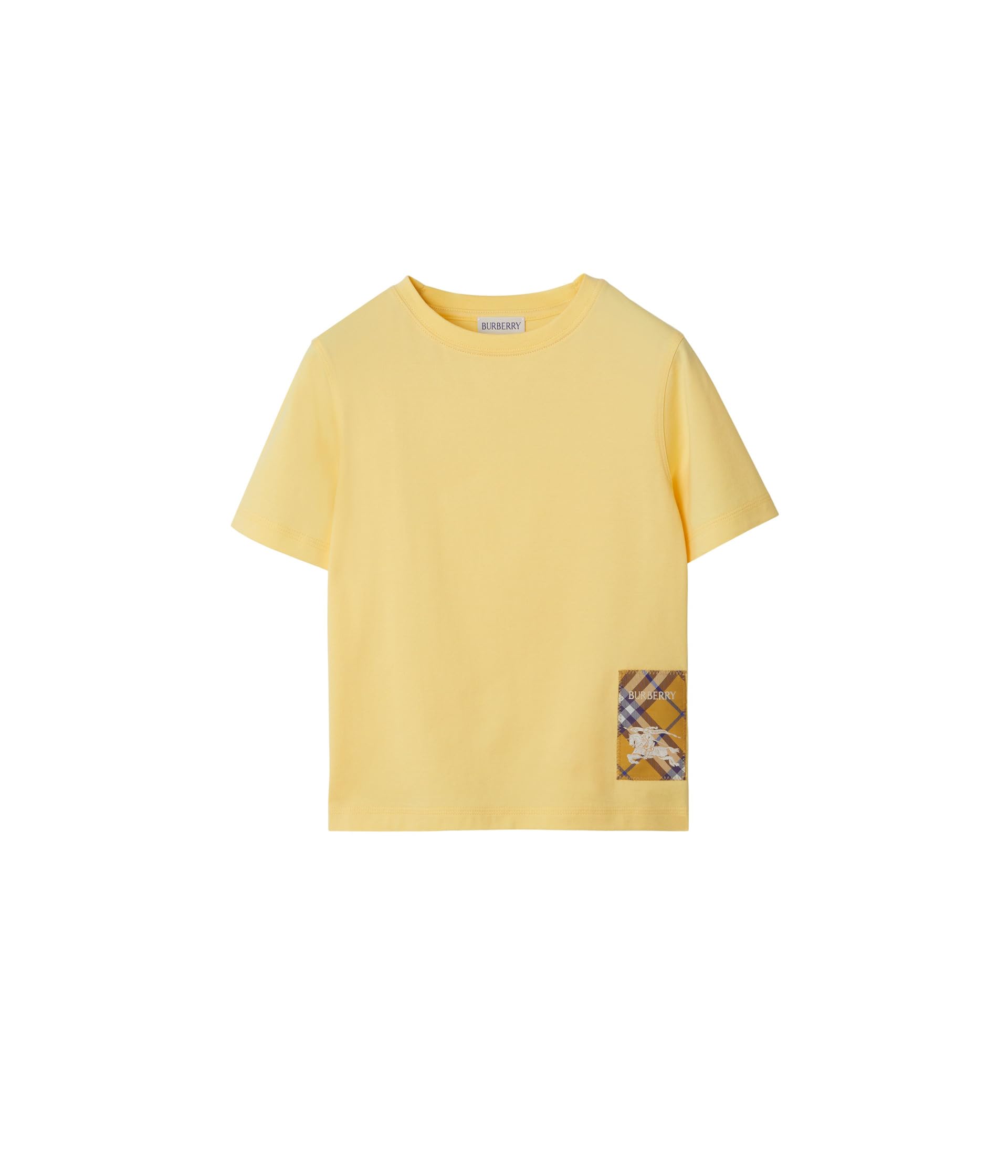 

Футболка Burberry Kids Cedar EKD Label T-Shirt, цвет Straw