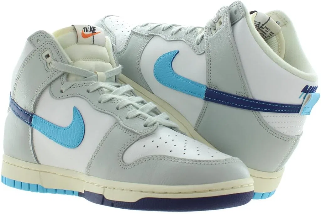 Кроссовки мужские Nike Dunk High, Summit White/Baltic Blue — фото 4