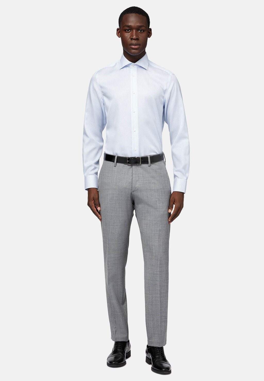 

Рубашка ULTIMATE NON IRON STRIPED DOBBY Boggi Milano, светло-голубой