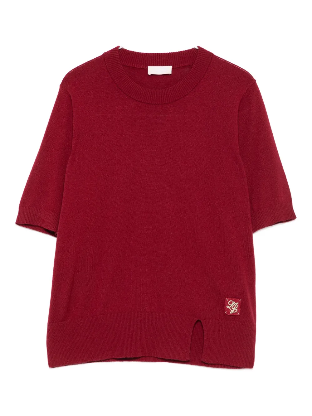 

Футболка с короткими рукавами и нашивкой-логотипом LIU JO, красный