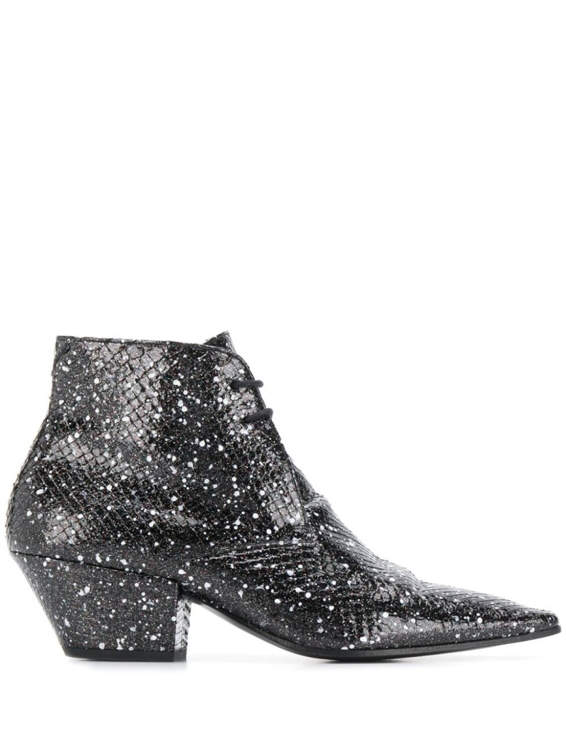 

Saint Laurent ботильоны Belle 45 со шнуровкой, черный