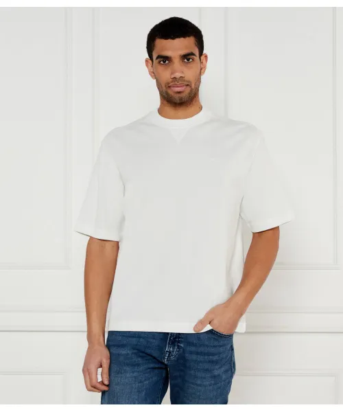 

Футболка te_waffle Relaxed fit Boss Orange, белый