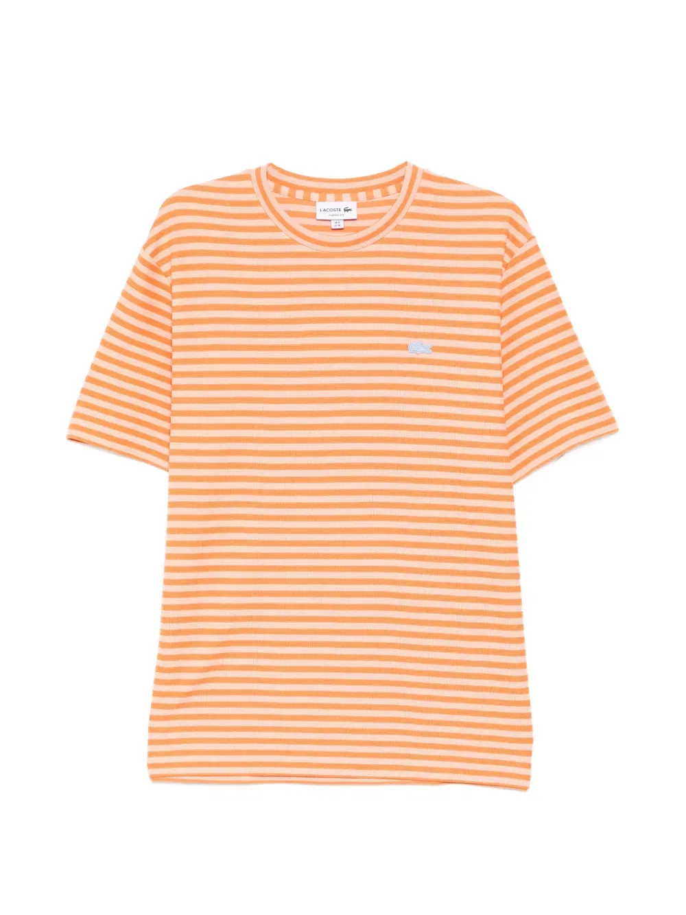 Полосатая футболка Lacoste, оранжевый