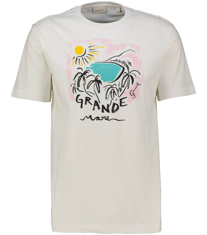 

Футболка стандартного кроя Gant, белый