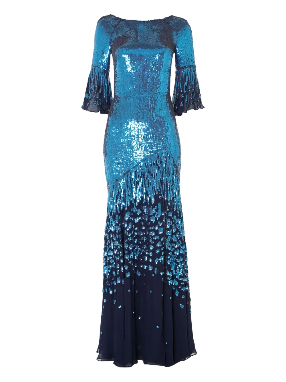 

Вечернее платье с пайетками Temperley London, синий