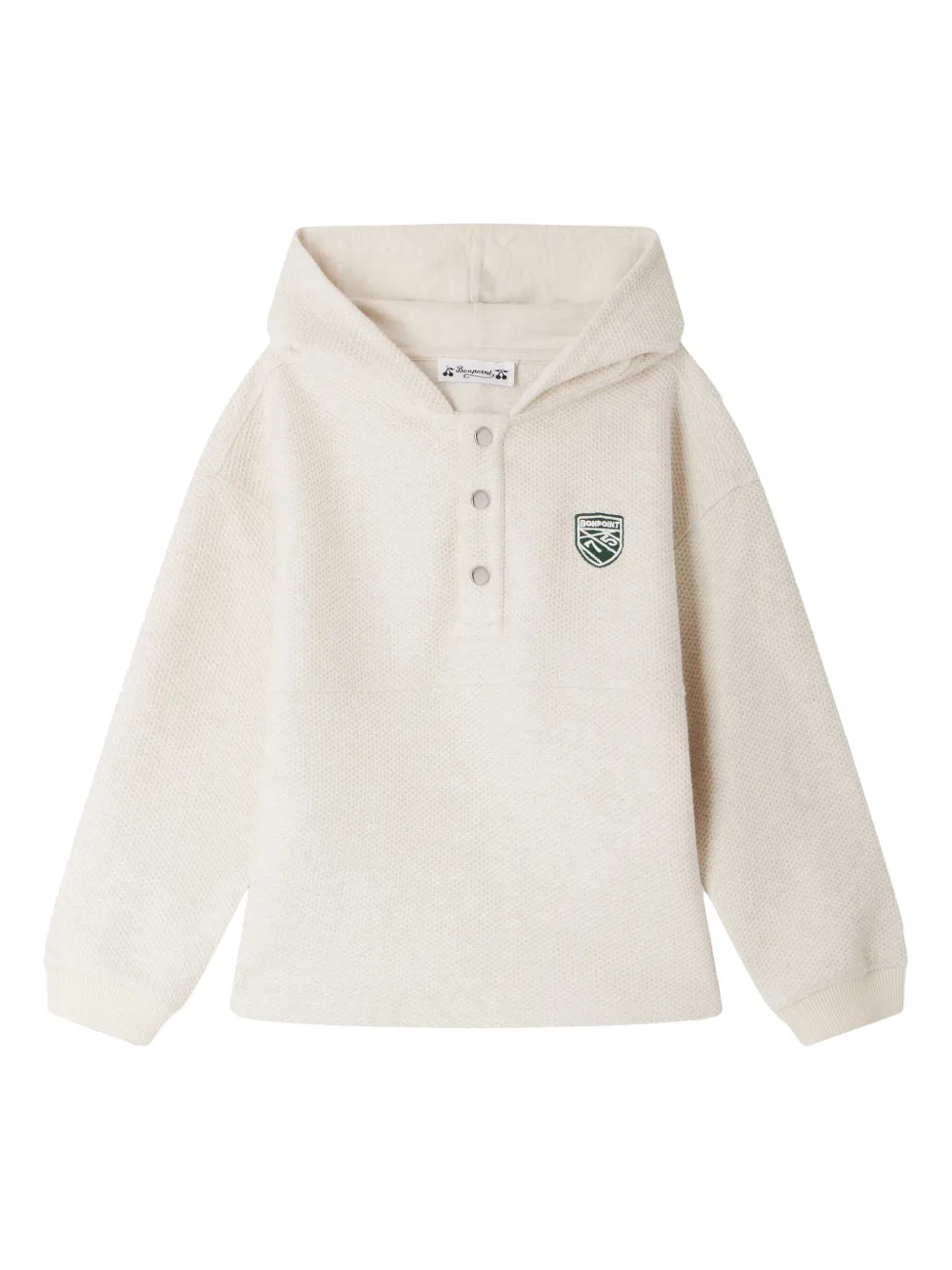 

Худи с вышитым логотипом Bonpoint, нейтральный