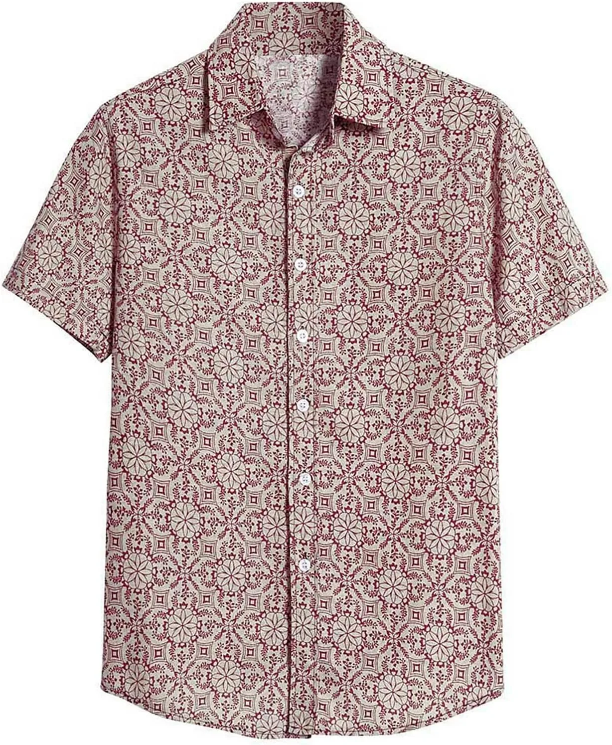 

Футболка Cotton с принтом, короткий рукав CAOQAO