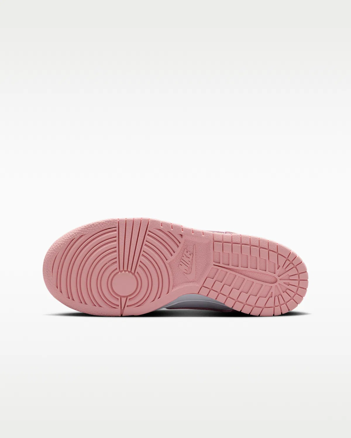 Кроссовки Nike Dunk Low для детей, White/White/White/Medium Soft Pink — фото 2