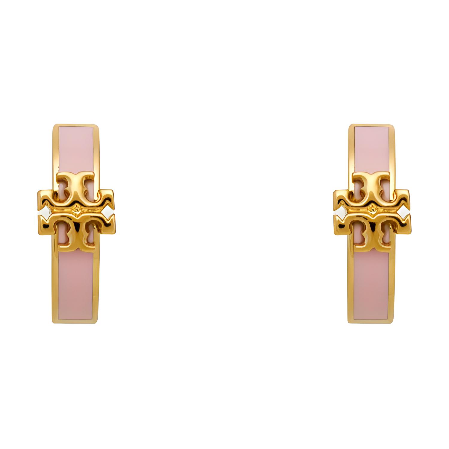 

TORY BURCH Латунные серьги женские розовые
