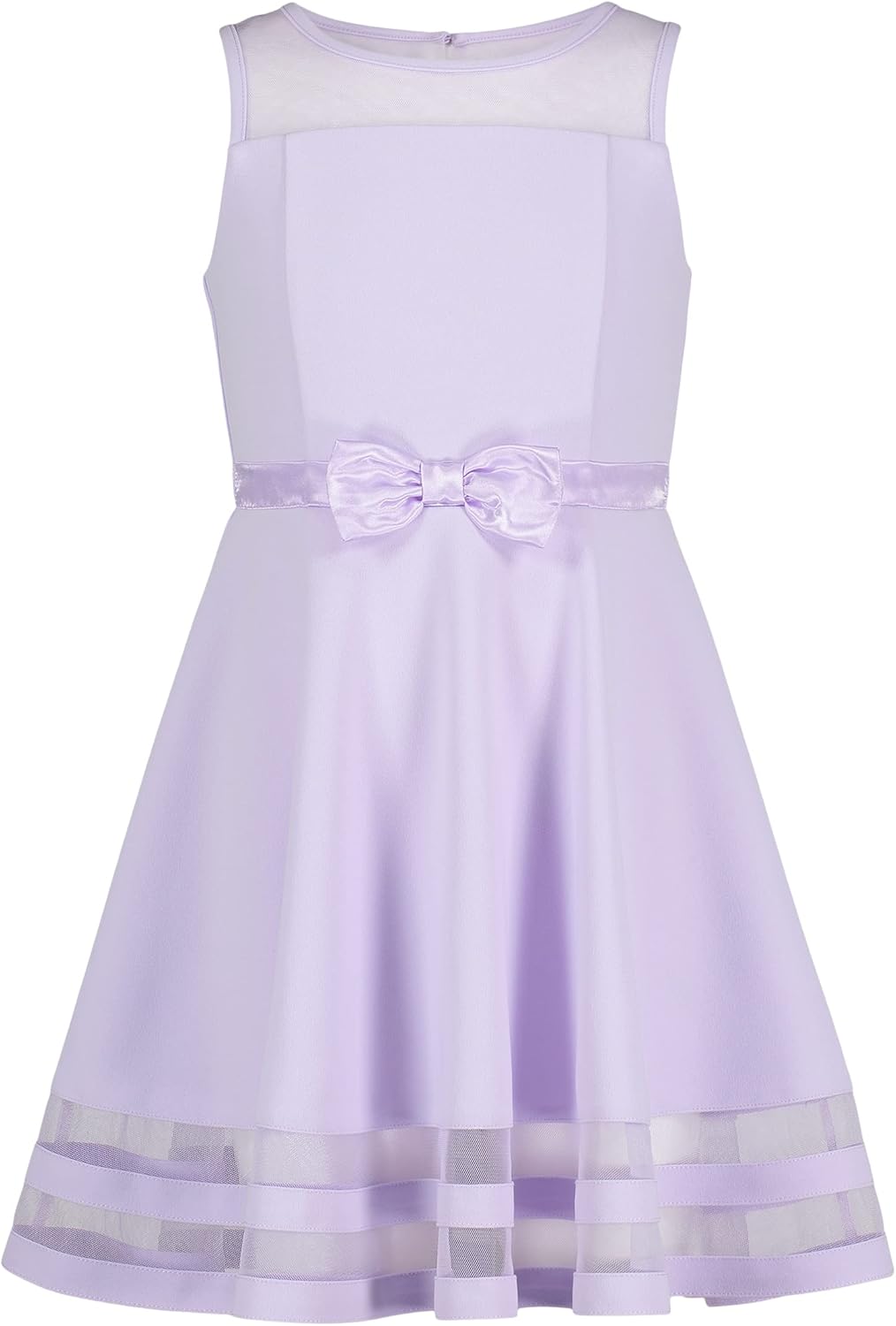 

Платье для вечеринки Calvin Klein для девочек Legacy, облегающий силуэт с расклешенной юбкой, Light Purple