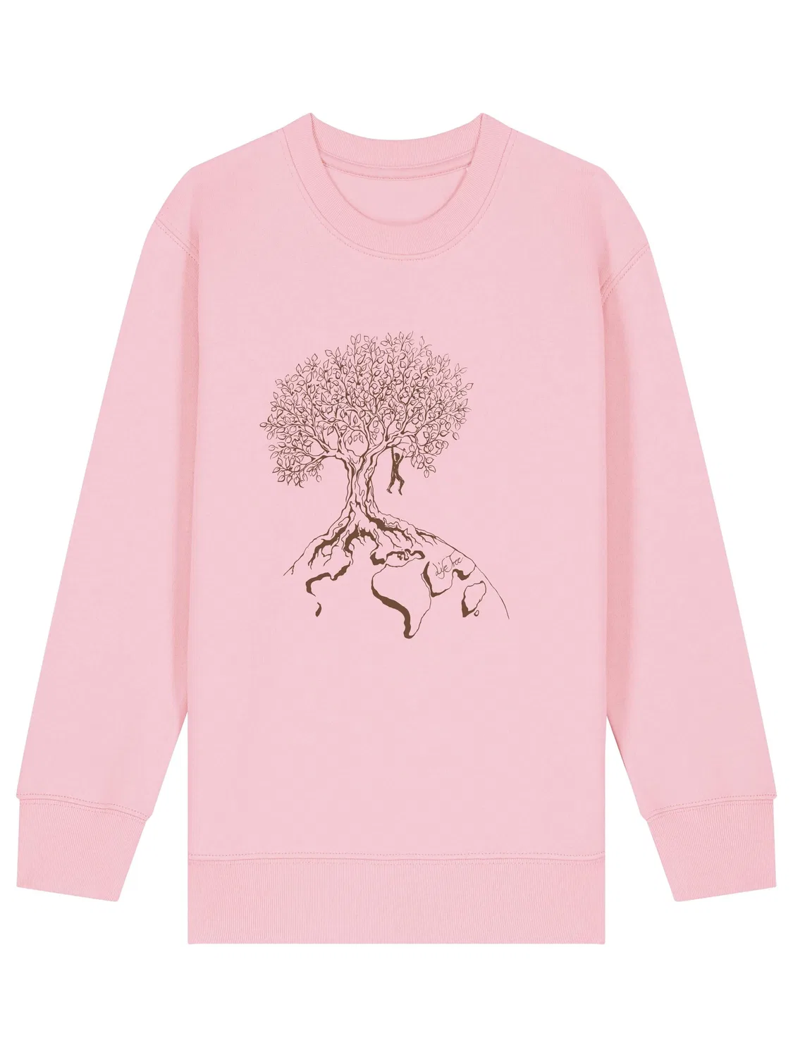 Толстовка 'Organic Fairwear Sweater Kids Unisex Hanging On' (Органический свитер Fairwear для детей унисекс, с надписью 'Hanging On') Life-Tree, Light Pink