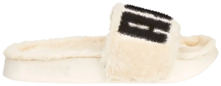 Шлепанцы Puma Wmns Leadcat 2.0 Fuzz Slide 'Eggnog Black', кремовый