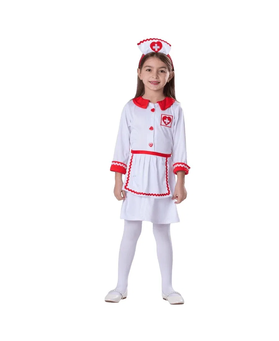 Костюм медсестры Красного Креста для девочек (детский) Dress Up America