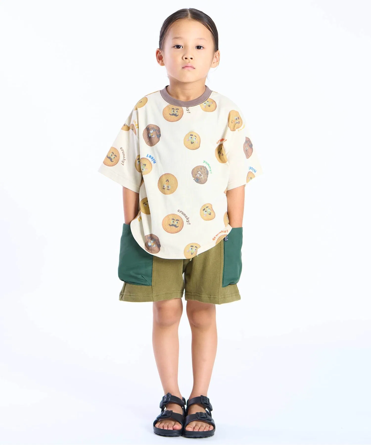 Детские шорты F.O.KIDS Good Tough сине-зелёные — фото 2