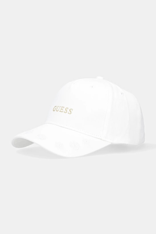 

Хлопковая кепка с козырьком Peony Guess, белый