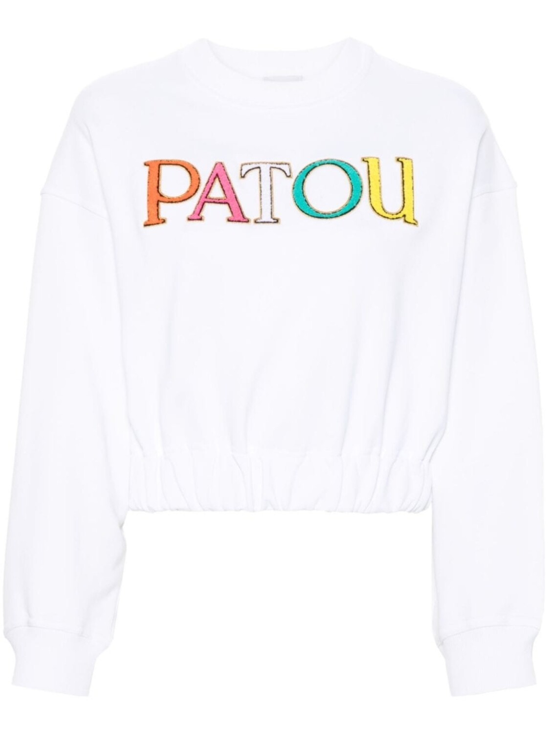 

Patou укороченная толстовка с логотипом, белый