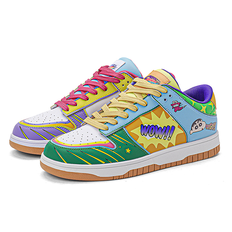 

Кроссовки Crayon Shinchan/Crayon Shinchan Skateboarding Shoes Unisex Low-top, цвет Mismatched