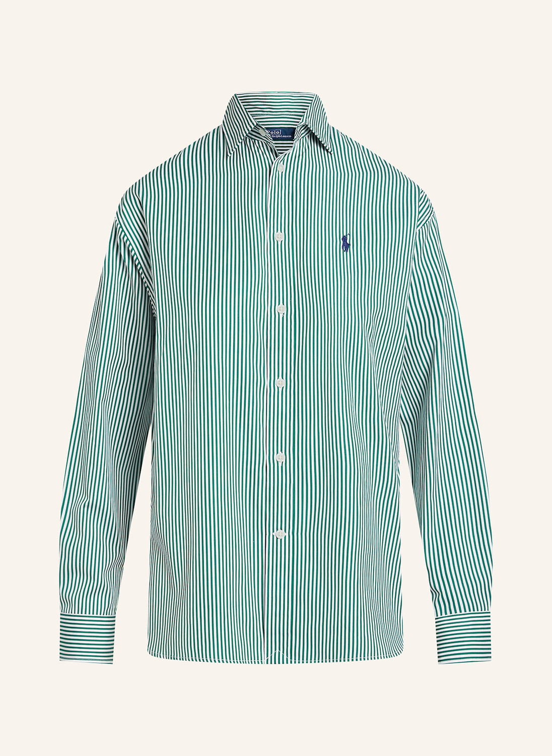 

Рубашка-блузка POLO RALPH LAUREN, зеленый/белый