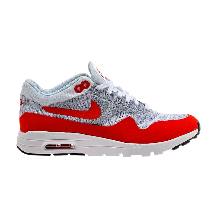 

Кроссовки Nike Wmns Air Max 1 Ultra Flyknit 'White University Red', белый