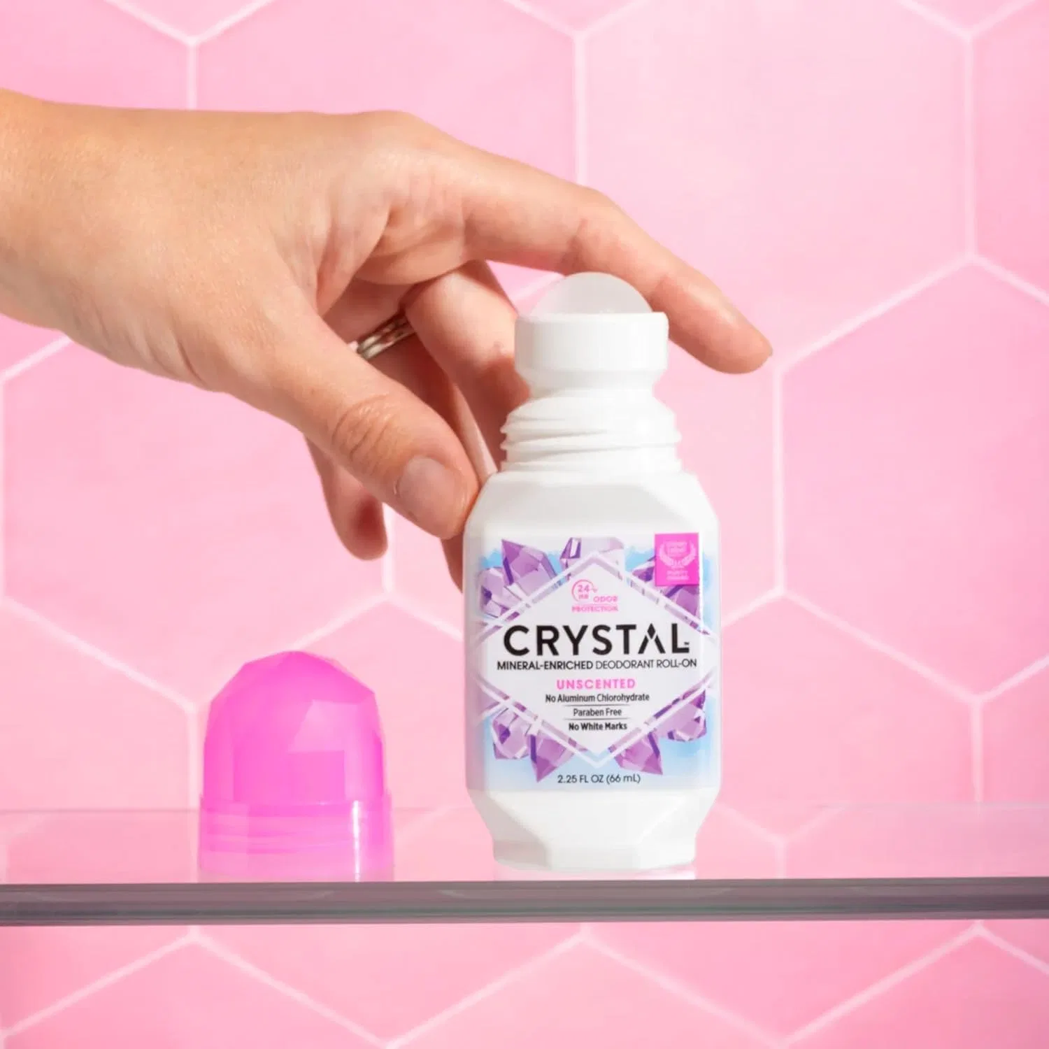Минеральный роликовый дезодорант без запаха от Crystal Crystal Essence — фото 4