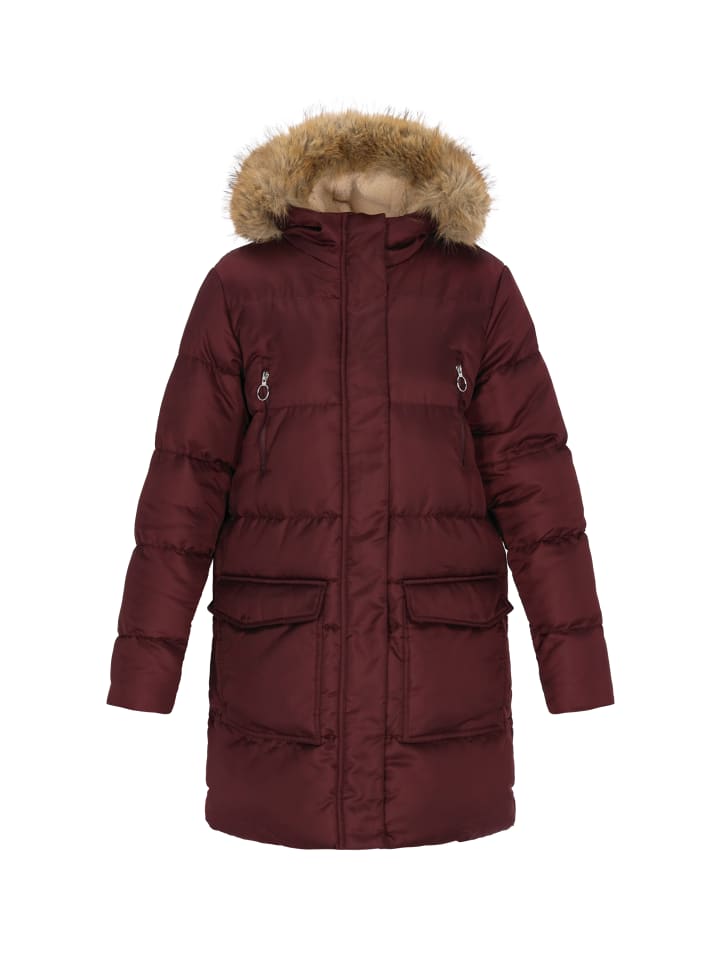 

MyMo Женская парка бордового цвета