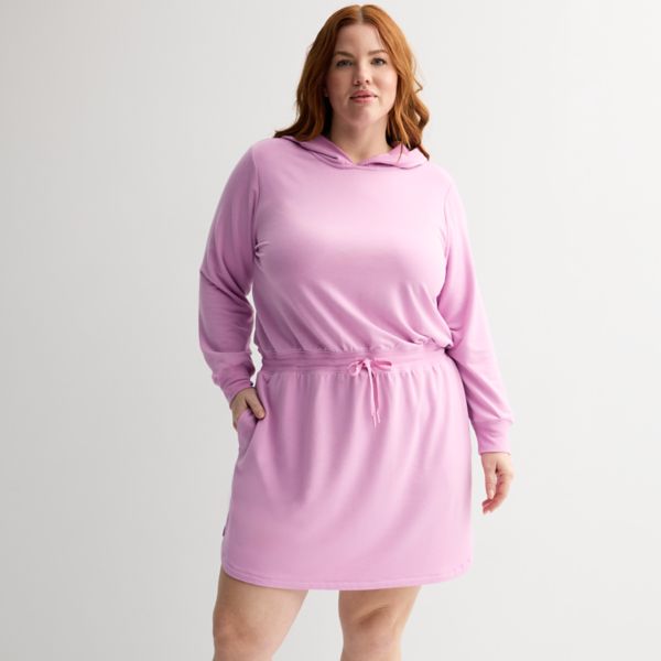 

Платье из френч терри большого размера Tek Gear, цвет grape macaroon