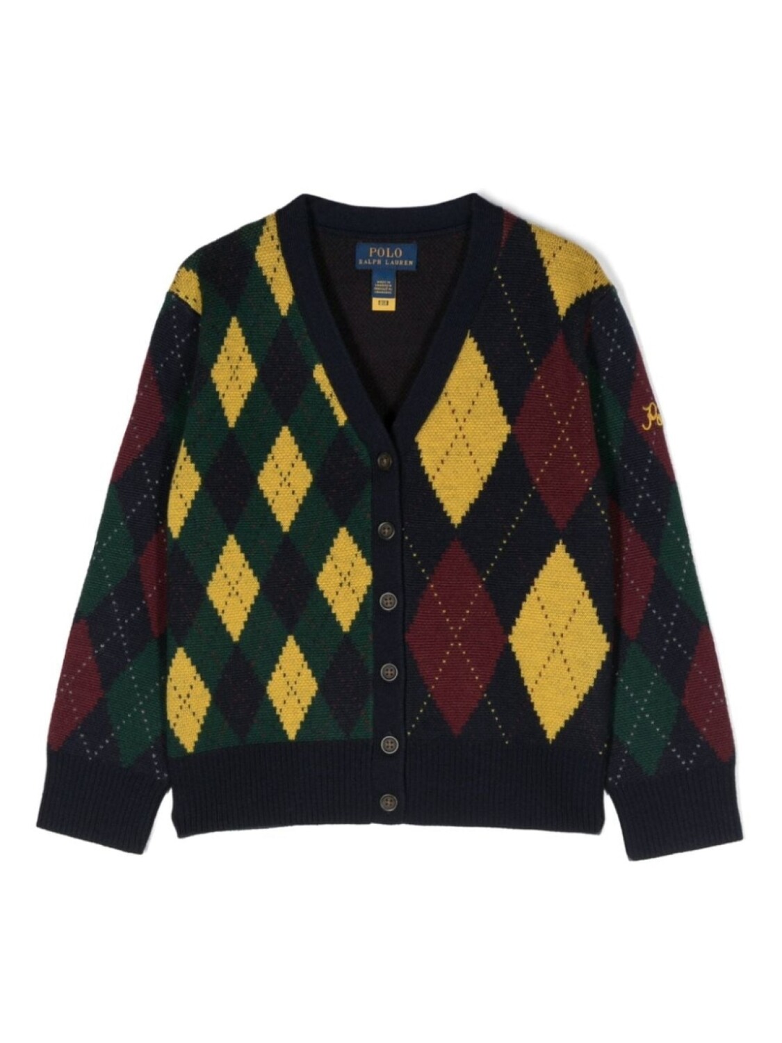 

Ralph Lauren шерстяной кардиган с узором аргайл, синий