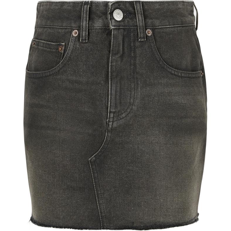 

MM6 Maison Margiela Джинсовая короткая юбка женская темно-серая