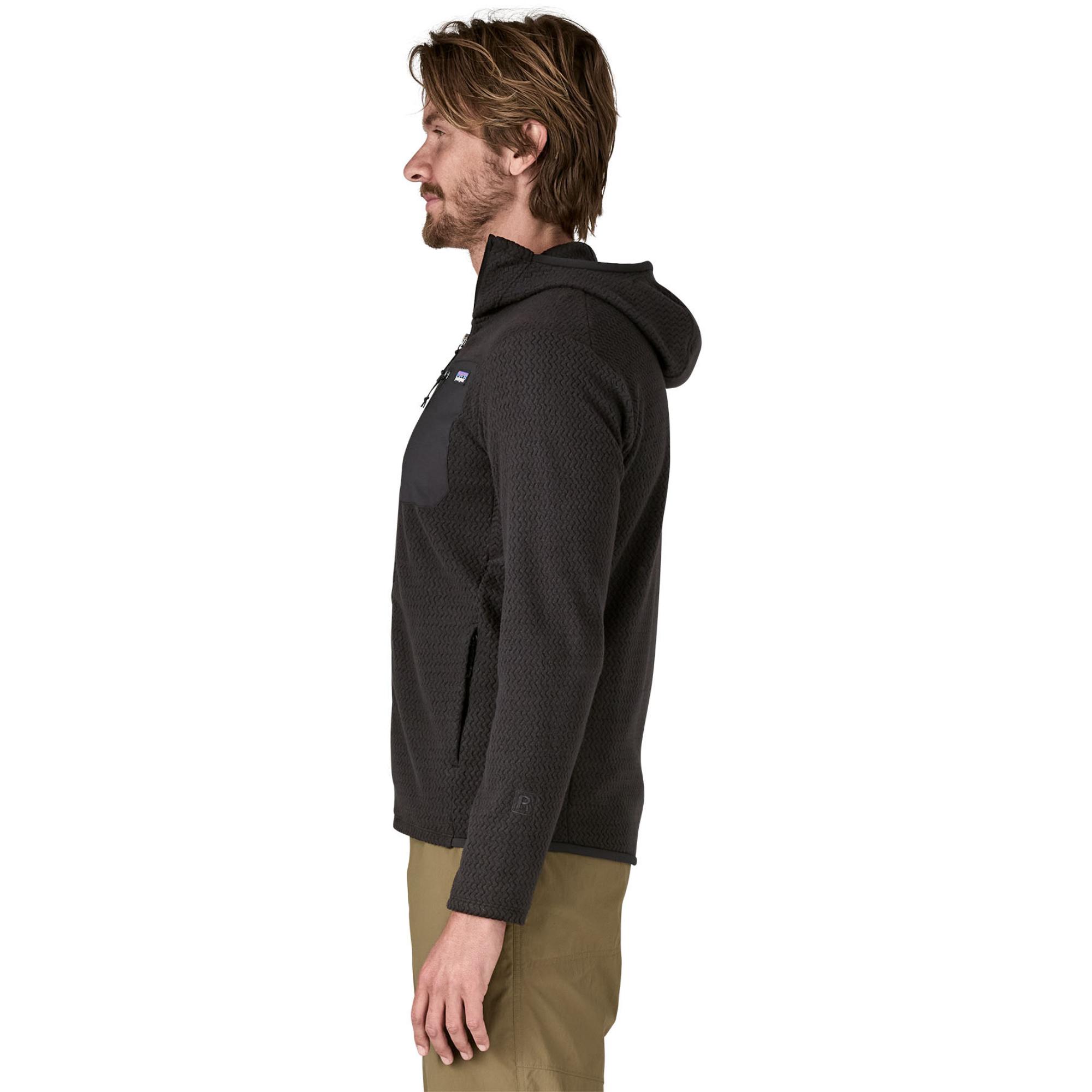 Мужская толстовка на молнии R1 Air Fleece Patagonia, Black — фото 2