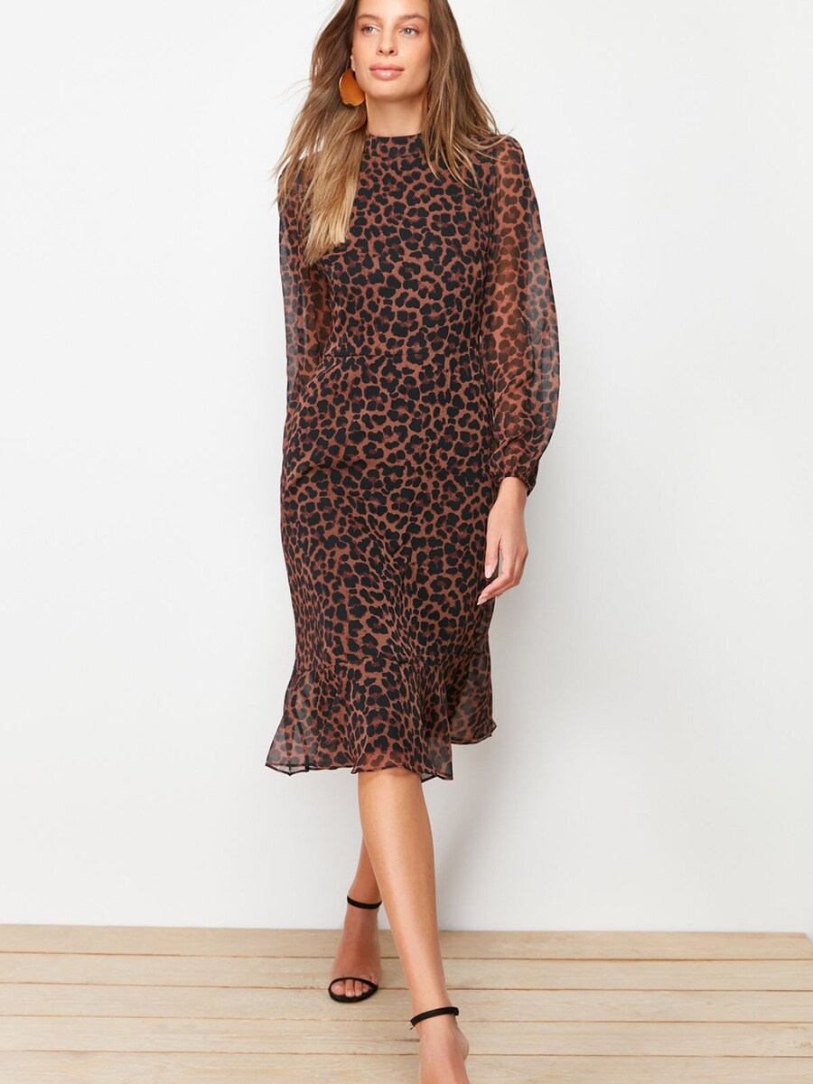 

Миди платье Trendyol, Camel