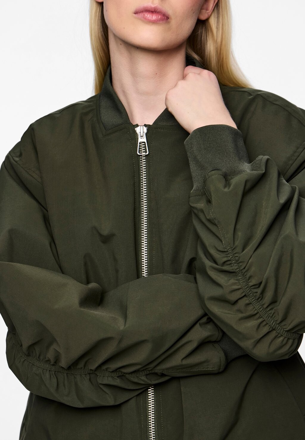 

Куртка-бомбер PCNOMI JACKET Pieces, темно-зеленый