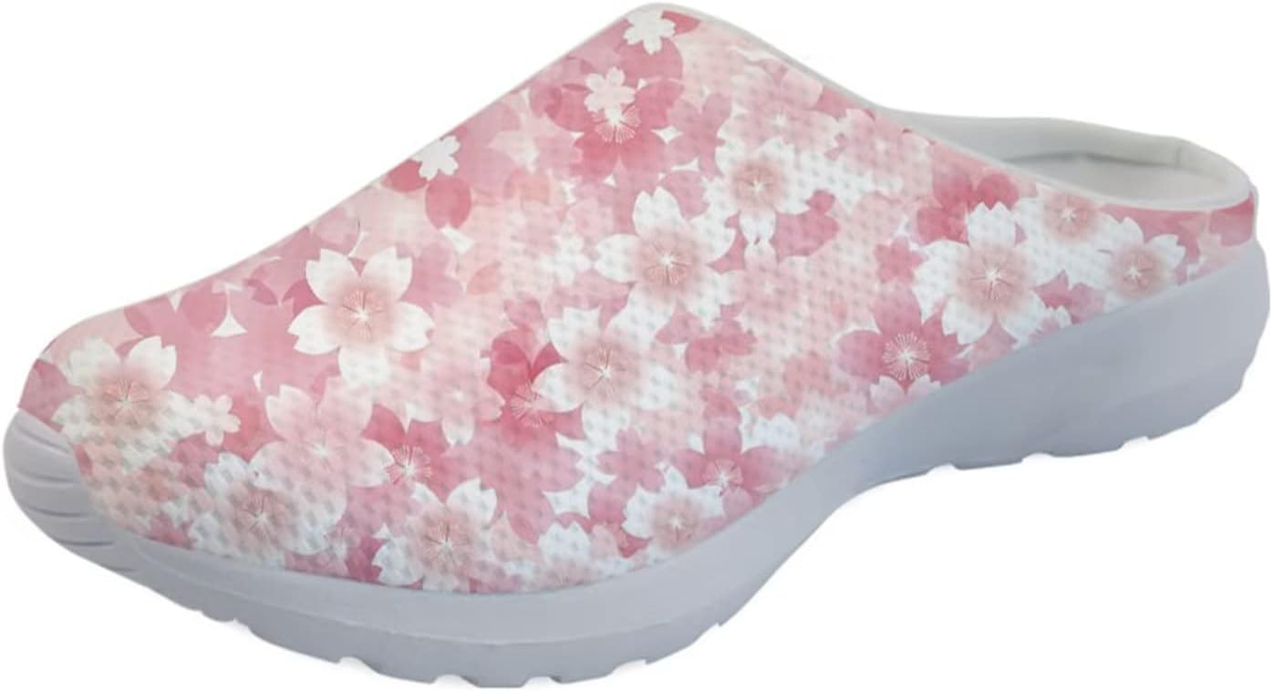 

Женские слипоны-мюли Forchrinse Black Bat Cobweb, мужские садовые сабо, сетчатые прогулочные туфли для повседневной носки, работы и спортзала, розовый