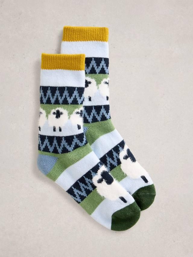 

Уютные носки с овечками для дома White Stuff, Blue/Multi