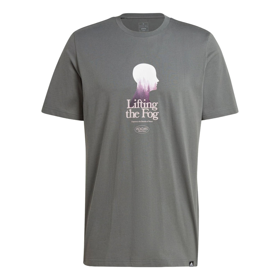 

Футболка adidas Lifting The Fog Graphic T-shirt Asia Sizing 'Grey', серый