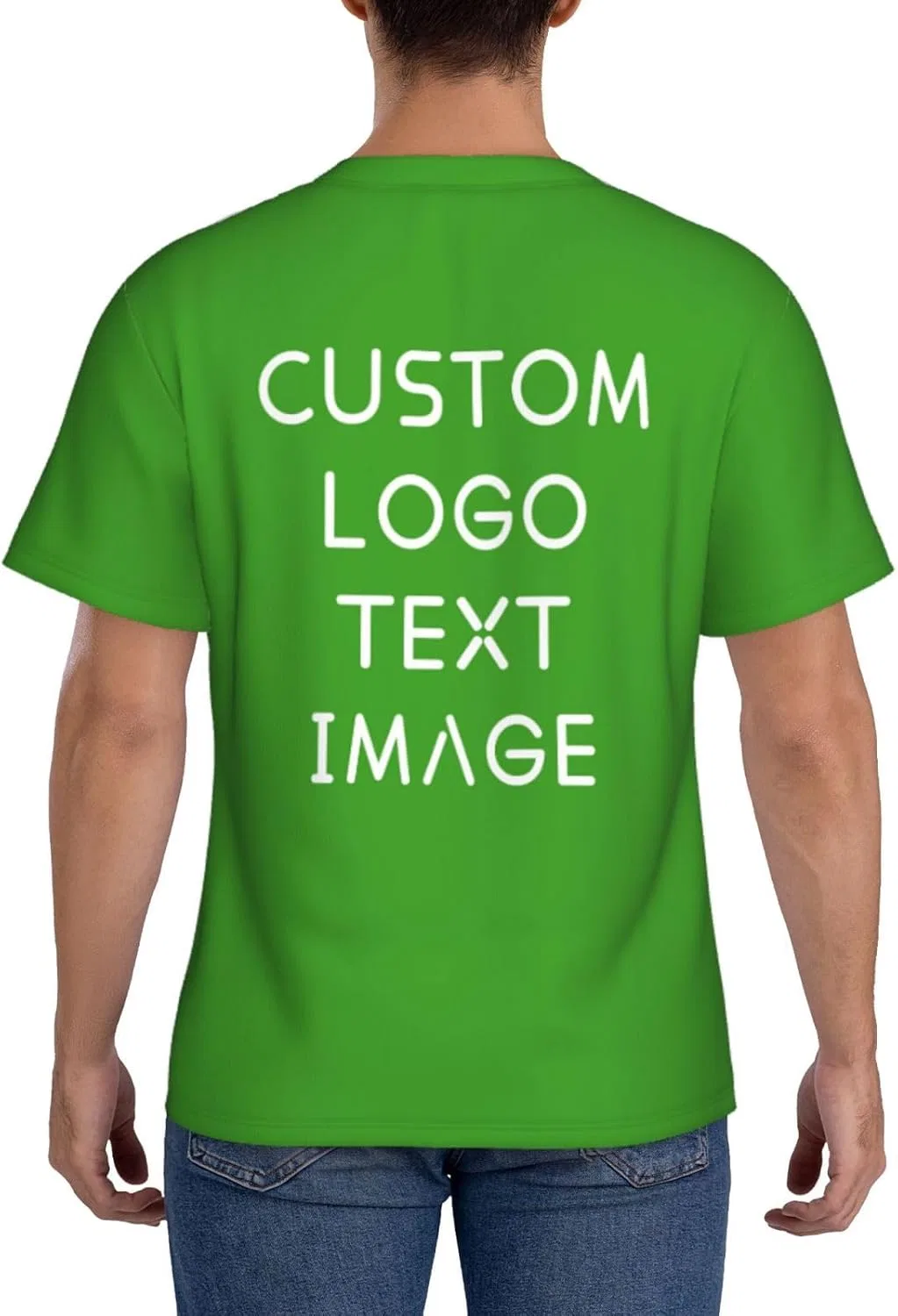 Футболка с принтом, Polyester, Green — фото 3