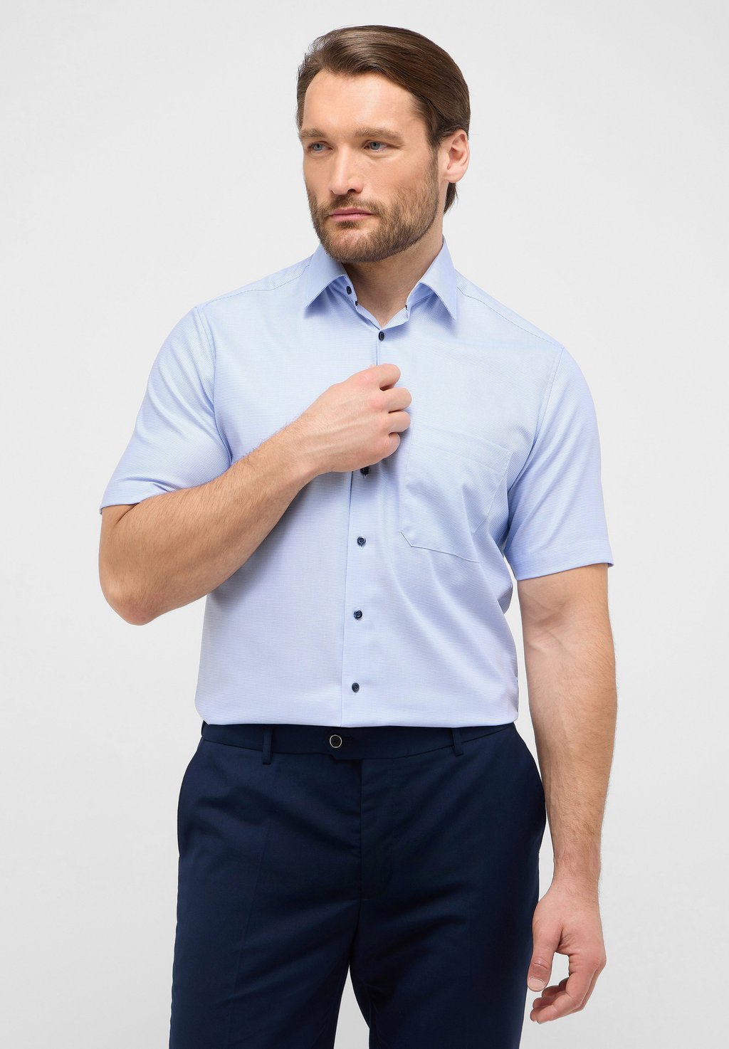 

Рубашка COMFORT FIT Eterna, светло-голубой