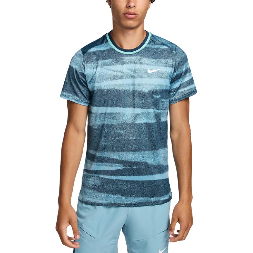 Футболка для тенниса Court Advantage Dri-FIT Nike, бирюзовый — фото 2