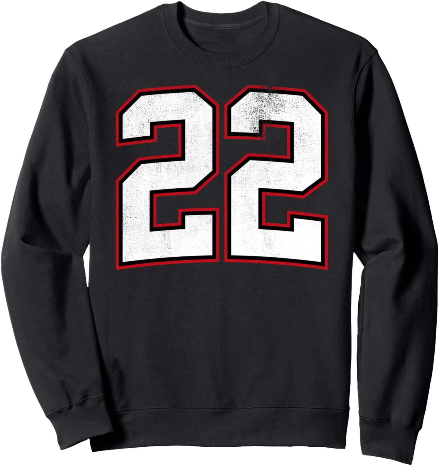 

Толстовка с номером двадцать два 22 Number And Alphabet Clothing, черный