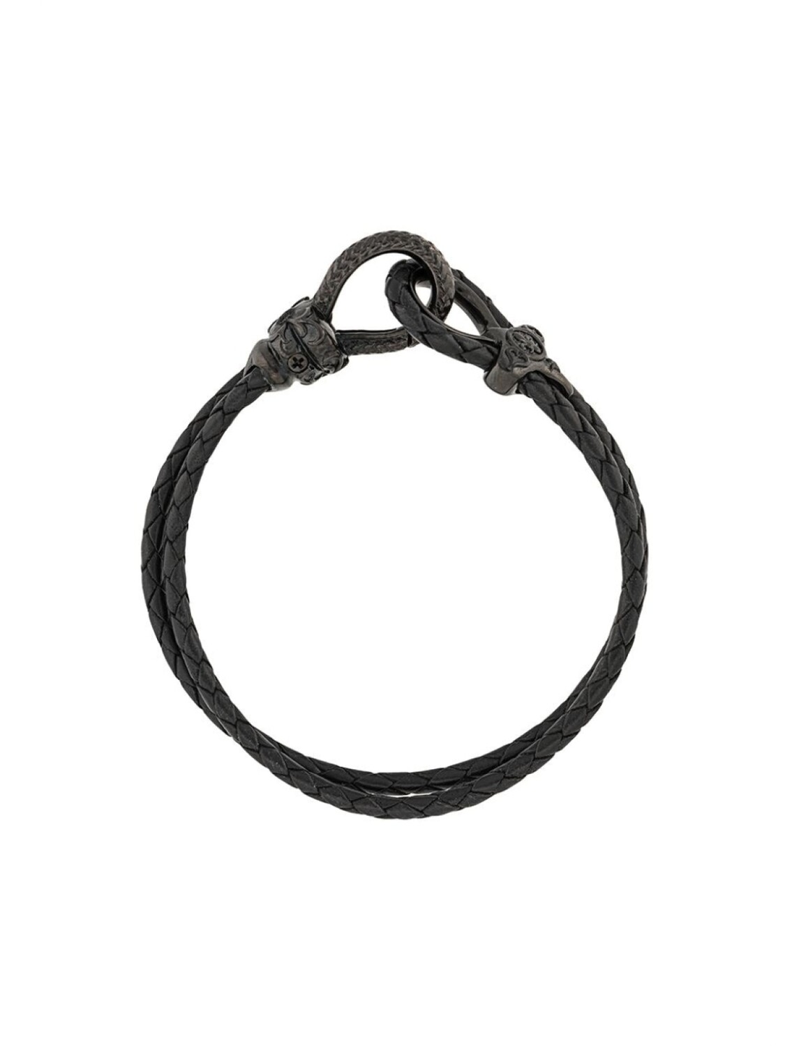 

Плетеный браслет Nialaya Jewelry, черный