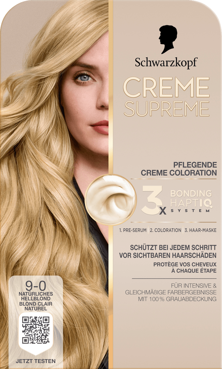 

Краска для волос Schwarzkopf CREME SUPREME Haarfarbe 9-0 Natürliches Hellblond, 1 St