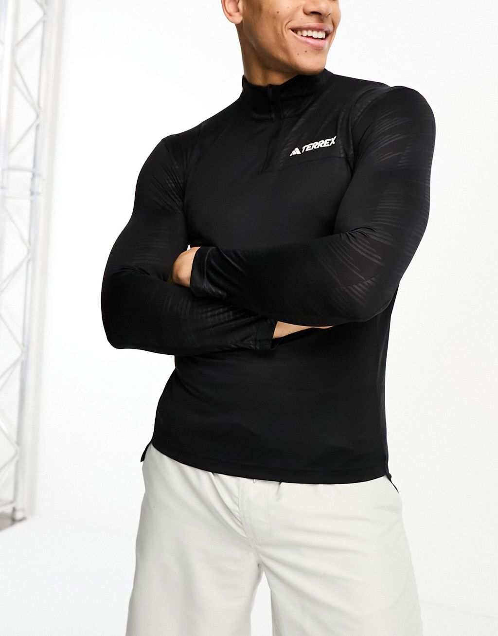 

Черная футболка с длинными рукавами adidas Outdoor Foundation, Черный, Черная футболка с длинными рукавами adidas Outdoor Foundation