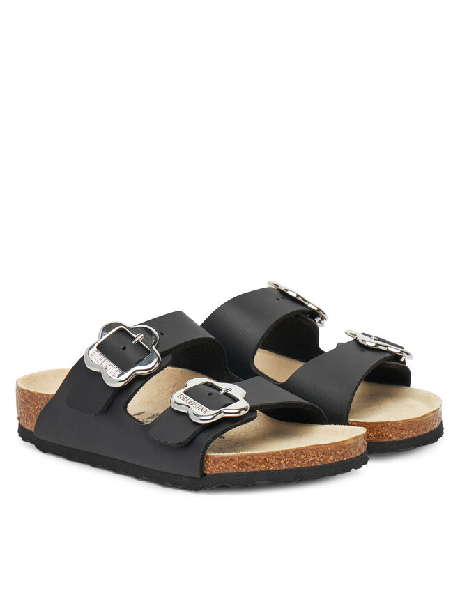 Мюли Birkenstock Arizona Flower Buckle Kids 1029844 S, черный — фото 2