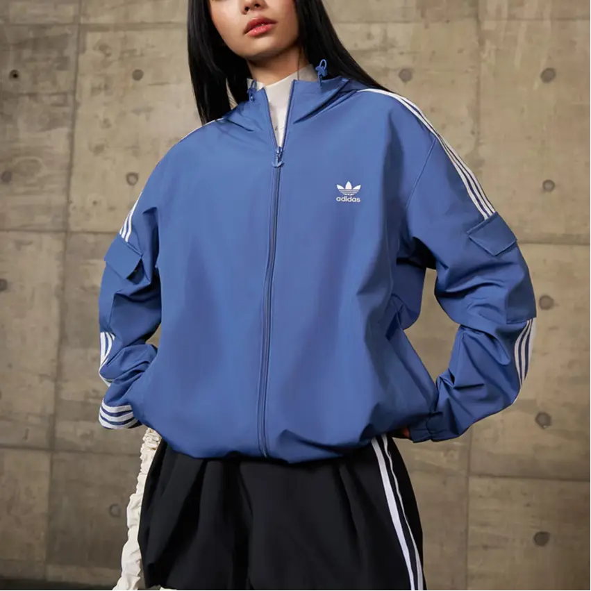Adidas Originals Куртка Stag Track унисекс темно-синяя, Dark Blue — фото 3